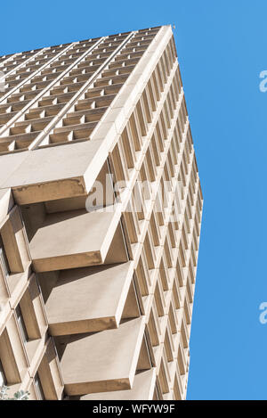 Brutalist entworfen, Rathaus, Stadt Sydney Rat Büros, Kent Street Sydney, Australien, gebaut im Jahr 1975 Architekten Ancher Mortlock und Woolley Stockfoto