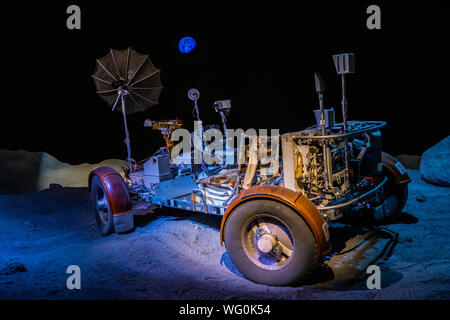 Lunar Exploration am NASA Johnson Space Center, Houston, Texas Stockfoto