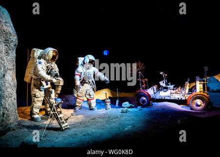 Lunar Exploration am NASA Johnson Space Center, Houston, Texas Stockfoto