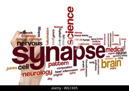 Synapse Wort cloud Konzept Stockfoto
