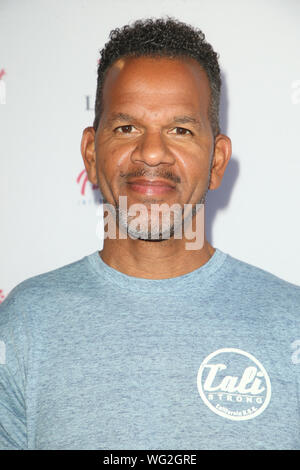 Long Beach, USA 31 Aug, 2019. Andre Reed, 2019 LA Ping Pong Open Celebrity Invitational Turnier am Long Beach Convention Center in Long Beach, Kalifornien am 31. August 2019. Credit: Faye Sadou/Medien Punch/Alamy leben Nachrichten Stockfoto