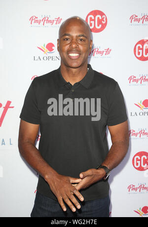 Long Beach, USA 31 Aug, 2019. Kevin Frazier, 2019 LA Ping Pong Open Celebrity Invitational Turnier am Long Beach Convention Center in Long Beach, Kalifornien am 31. August 2019. Credit: Faye Sadou/Medien Punch/Alamy leben Nachrichten Stockfoto