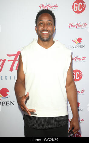 Long Beach, USA 31 Aug, 2019. Jaleel White, 2019 LA Ping Pong Open Celebrity Invitational Turnier am Long Beach Convention Center in Long Beach, Kalifornien am 31. August 2019. Credit: Faye Sadou/Medien Punch/Alamy leben Nachrichten Stockfoto