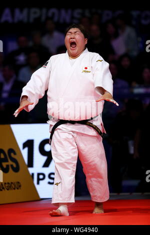 Nippon Budokan, Tokyo, Japan. 31 Aug, 2019. Sara Asahina (JPN), 31. August 2019 - Judo: World Judo Championships Tokyo 2019 Frauen 78 kg Hoffnungslauf bei Nippon Budokan, Tokyo, Japan. Credit: Naoki Nishimura/LBA SPORT/Alamy leben Nachrichten Stockfoto