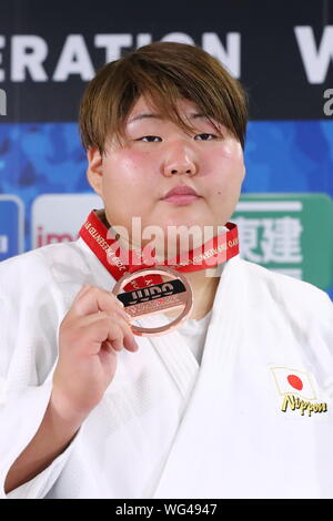 Nippon Budokan, Tokyo, Japan. 31 Aug, 2019. Sara Asahina (JPN), 31. August 2019 - Judo: World Judo Championships Tokyo 2019 Pressekonferenz im Nippon Budokan, Tokyo, Japan. Credit: Naoki Nishimura/LBA SPORT/Alamy leben Nachrichten Stockfoto