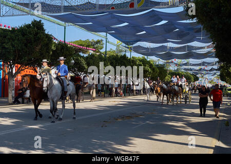 Messe von Málaga 2019. Andalusien, Spanien. Stockfoto