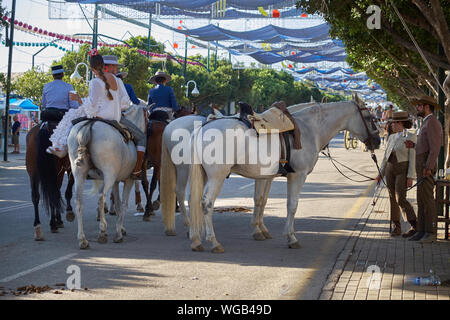 Messe von Málaga 2019. Andalusien, Spanien. Stockfoto