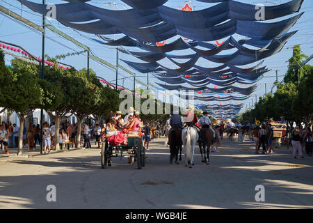 Messe von Málaga 2019. Andalusien, Spanien. Stockfoto