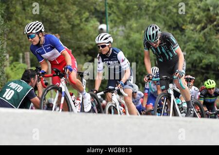 Jade Wiel in FDJ Nouvelle Aquitaine beim Radfahren Grand-Prix de Plouay - Lorient Agglo - Frauen der Welttournee 2019, Plouay - Plouay (128 Km), am 31. August - Foto Laurent Lairys/DPPI Stockfoto