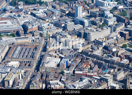 Ein Luftbild von Newcastle upon Tyne, Stadtzentrum, North East England, Großbritannien Stockfoto