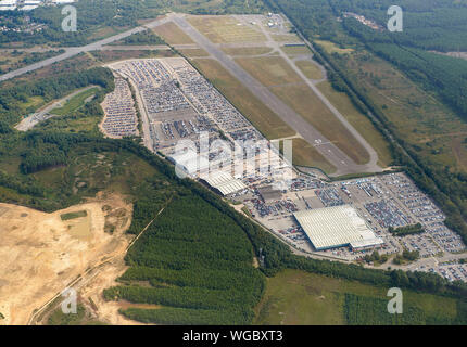 Ein Luftbild von Southampton Airport, South East England, Großbritannien Stockfoto