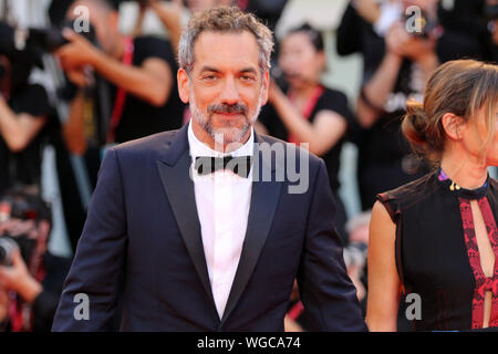 Italien, Lido di Venezia, 31. August 2019: Regisseur Todd Phillips Spaziergänge auf dem roten Teppich vor der 'Joker' Screening während der 76Th Venedig Film Festi Stockfoto