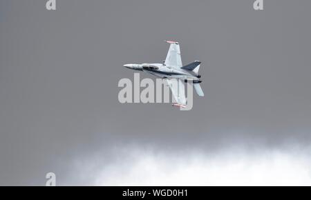 Finnische Air Force McDonnell Douglas F/A-18C Hornet durchführen Am2019 Royal International AirTattoo Stockfoto