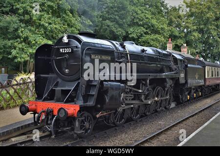 Black Prince9f Dampflok auf der North Norfolk Eisenbahn bei holt Station Stockfoto