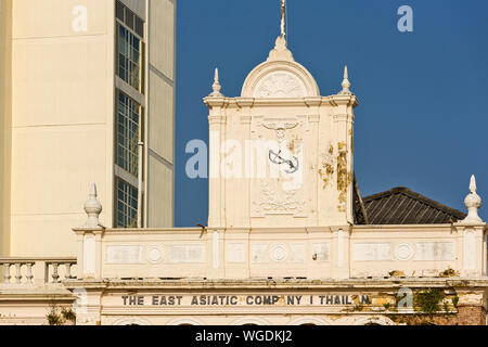 Der East Asiatic Company Gebäude ist eine seltene historische venezianische Architektur in Bangkok, Thailand Stockfoto