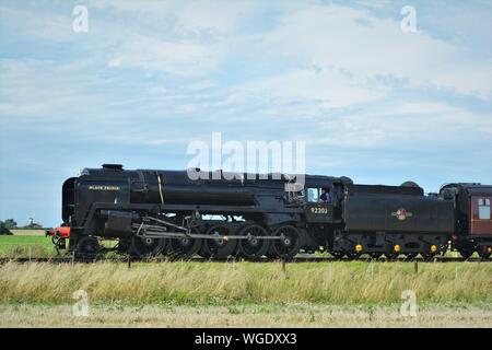 Black Prince9f Dampflok auf der North Norfolk Eisenbahn Stockfoto