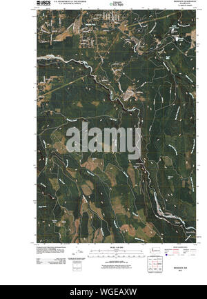 USGS Topo Karte Staat Washington WA Wilkeson 20110422 TM Wiederherstellung Stockfoto