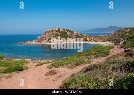 Porticciolo Strand in Sardinien Stockfoto