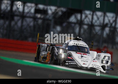 Silverstone, Großbritannien. 01 Sep, 2019. REBELLION RACING Rebellion R 13 von Bruno Senna, Gustavo Menezes & Norman Nato während der FIA World Endurance Championship auf dem Silverstone Circuit, Silverstone, England Gefahren am 1. September 2019. Foto von Jurek Biegus. Credit: UK Sport Pics Ltd/Alamy leben Nachrichten Stockfoto