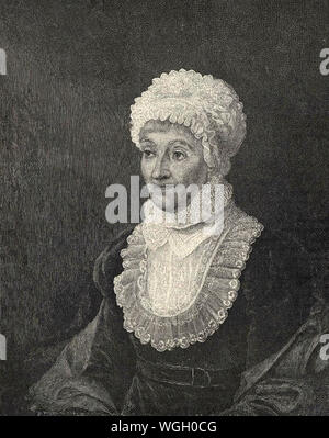 CAROLINE HERSCHEL (1750-1848) Deutscher Astronom 1827 Stockfoto