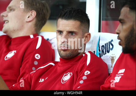 WAREGEM, Belgien - 01 September: Kevin Mirallas von Antwerpen während der Jupiler Pro League Spieltag 6 zwischen Zulte Waregem und Royal Antwerpen FC am 01 September, 2019 in Waregem, Belgien. (Foto von Vincent Van Doornick/Isosport) Credit: Pro Schüsse/Alamy leben Nachrichten Stockfoto