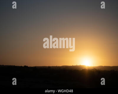 Sonnenuntergang auf die Dünen von Maspalomas, Gran Canaria Stockfoto