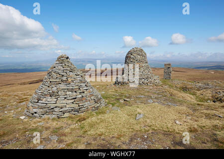 Neun Standards Rigg ist der Gipfel von Hartley fiel in den Pennine Hills von engalnd auf der Grenze zwischen Cumbria und North Yorkshire, Kirkby Stephen, Stockfoto