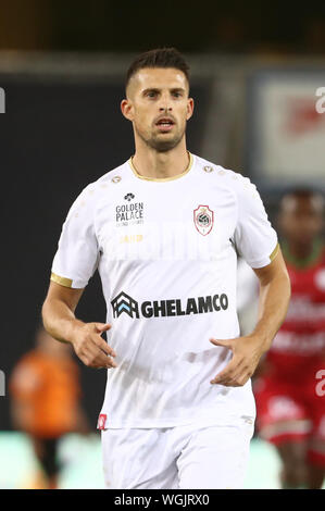 WAREGEM, Belgien - 01 September: Kevin Mirallas von Antwerpen während der Jupiler Pro League Spieltag 6 zwischen Zulte Waregem und Royal Antwerpen FC am 01 September, 2019 in Waregem, Belgien. (Foto von Vincent Van Doornick/Isosport) Credit: Pro Schüsse/Alamy leben Nachrichten Stockfoto