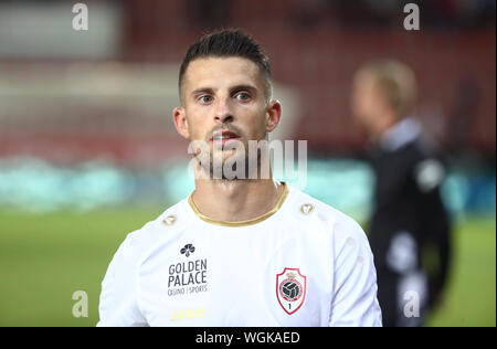 WAREGEM, Belgien - 01 September: Kevin Mirallas von Antwerpen während der Jupiler Pro League Spieltag 6 zwischen Zulte Waregem und Royal Antwerpen FC am 01 September, 2019 in Waregem, Belgien. (Foto von Vincent Van Doornick/Isosport) Credit: Pro Schüsse/Alamy leben Nachrichten Stockfoto