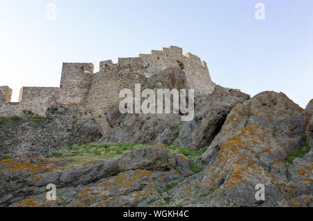 Innerhalb der alten Festung in Myrina, Limnos Insel, Griechenland Stockfoto