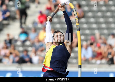 Berlin, Deutschland 01. September 2019: Istaf - Athletik - 2019 Valentin Lavillenie (FRA) | Verwendung weltweit Stockfoto