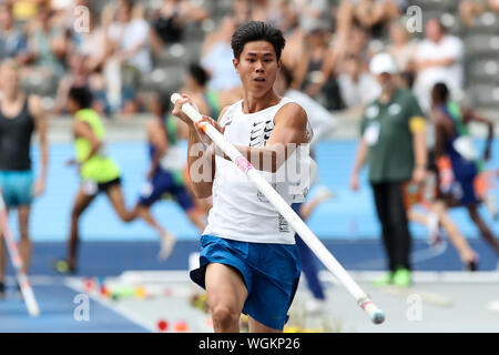 Berlin, Deutschland 01. September 2019: Istaf - Athletik - 2019 Ernest John Obiena (PHI) | Verwendung weltweit Stockfoto