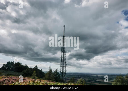 Mitteilungen Turm auf einem Hügel Stockfoto