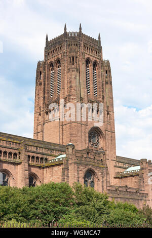 Liverpool Cathedral, St.James montieren, Liverpool, Merseyside, England, Vereinigtes Königreich Stockfoto