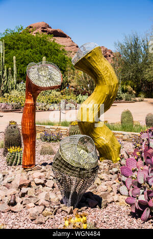 Desert Botanical Garden Carolina Escobar Skulptur Stockfoto