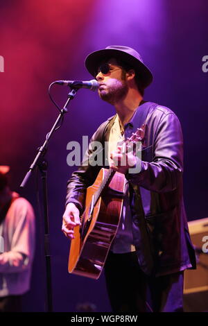 Knebworth, Herfordshire, UK. 1. September 2019. Die Koralle live an der zweiten Cool Britannia Festival auf dem Gelände des Knebworth House. Stockfoto