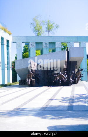 Denkmal für den Warschauer Aufstand von 1944 in Warschau, Polen Stockfoto