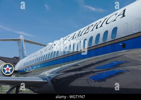 McDonnell Douglas VC-9C Vice Presidential aircraft bei Air Mobility Command Museum, Dover AFB, Dover, Delaware Stockfoto