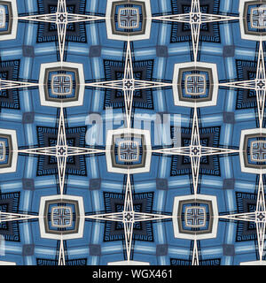 Interessante Formen schaffen eine schöne, symmetrisches Design Pattern, die nahtlos gefliest werden kann Stockfoto