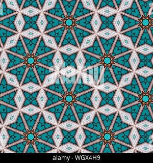 Interessante Formen schaffen eine schöne, symmetrisches Design Pattern, die nahtlos gefliest werden kann Stockfoto