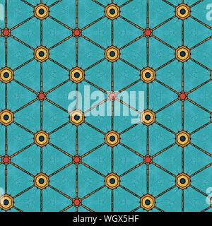 Interessante Formen schaffen eine schöne, symmetrisches Design Pattern, die nahtlos gefliest werden kann Stockfoto