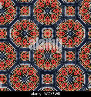 Interessante Formen schaffen eine schöne, symmetrisches Design Pattern, die nahtlos gefliest werden kann Stockfoto