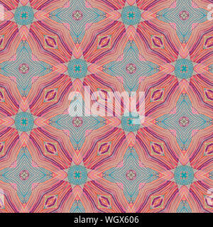 Interessante Formen schaffen eine schöne, symmetrisches Design Pattern, die nahtlos gefliest werden kann Stockfoto