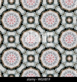 Interessante Formen schaffen eine schöne, symmetrisches Design Pattern, die nahtlos gefliest werden kann Stockfoto