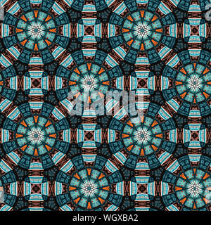 Interessante Formen schaffen eine schöne, symmetrisches Design Pattern, die nahtlos gefliest werden kann Stockfoto