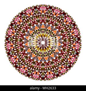 Bunte Blume ornament Mandala - abstrakten geometrischen vektor design Element Stock Vektor