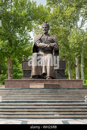 Amir Temur Denkmal, Samarkand, Usbekistan Stockfoto