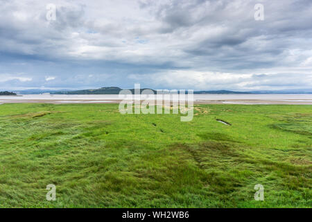 Grange-over-Sands Promenade, Grange Over Sands, Cumbria, England, Großbritannien Stockfoto