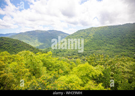 Ansicht in der Yanoda rain forest park auf der Insel Hainan in der Stadt Sanya, China Stockfoto