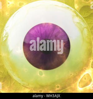 Digital gerenderte Darstellung eines abstrakten Augapfel Hintergrund. Stockfoto
